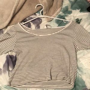 Black and white striped shirt perfect condition